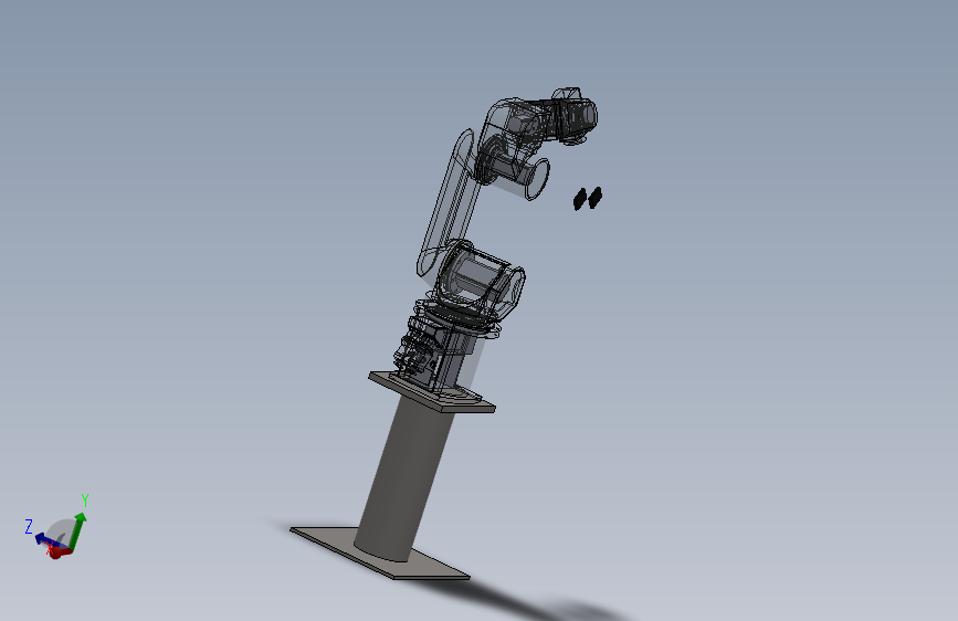 三菱6SQ系列工业机器人 3D模型SolidWorks三维设计图）