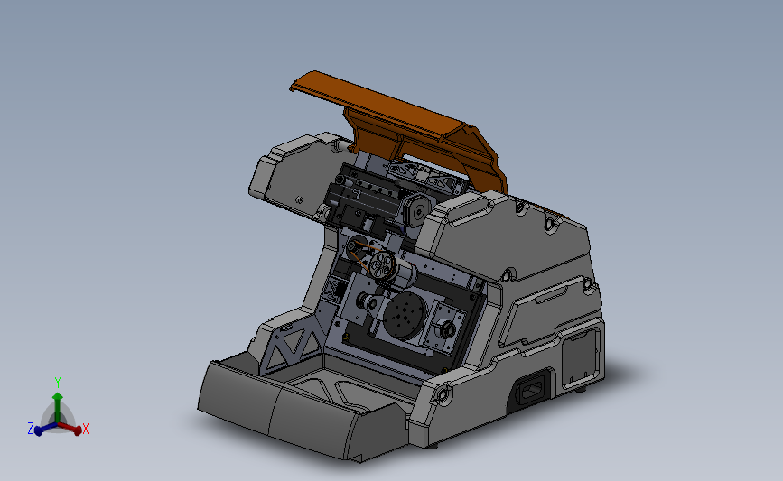 日本桌面型数控铣床3D模型SolidWorks三维设计图