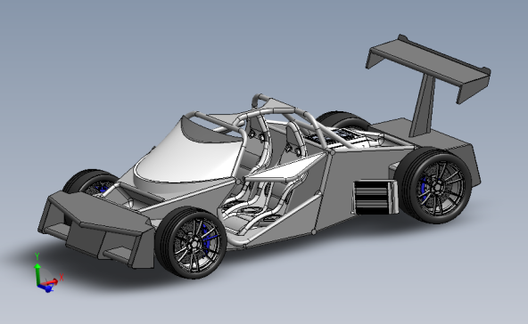 赛车 3D模型SolidWorks三维设计图