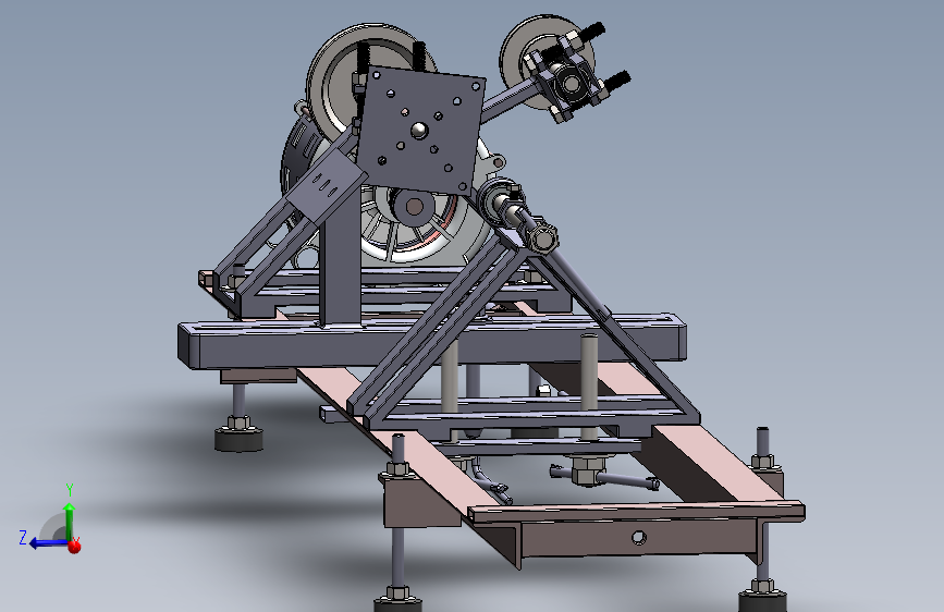 人工设计车木床 3D模型SolidWorks三维设计图