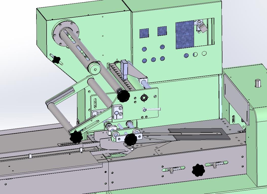 自动热封裁断真是包装机-链条间歇输送-单驱多联动