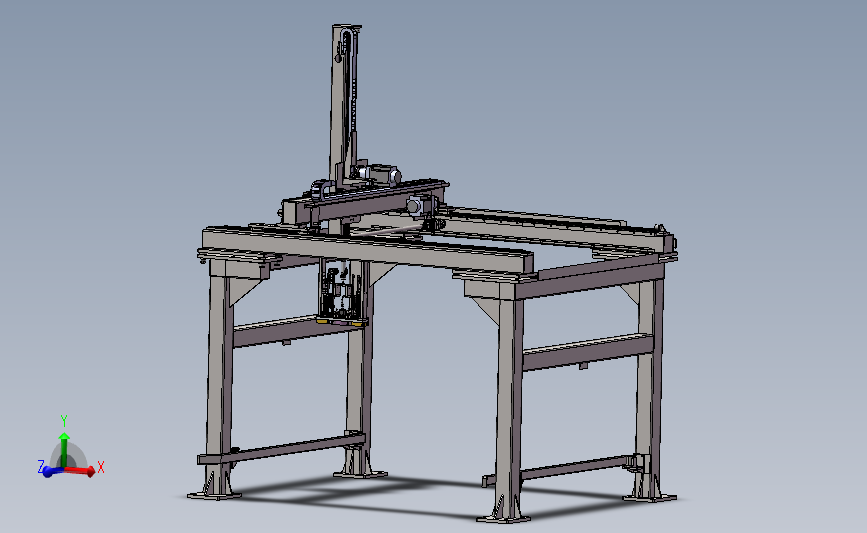 三轴机械手(整套完整图纸) 3D模型SolidWorks三维设计图