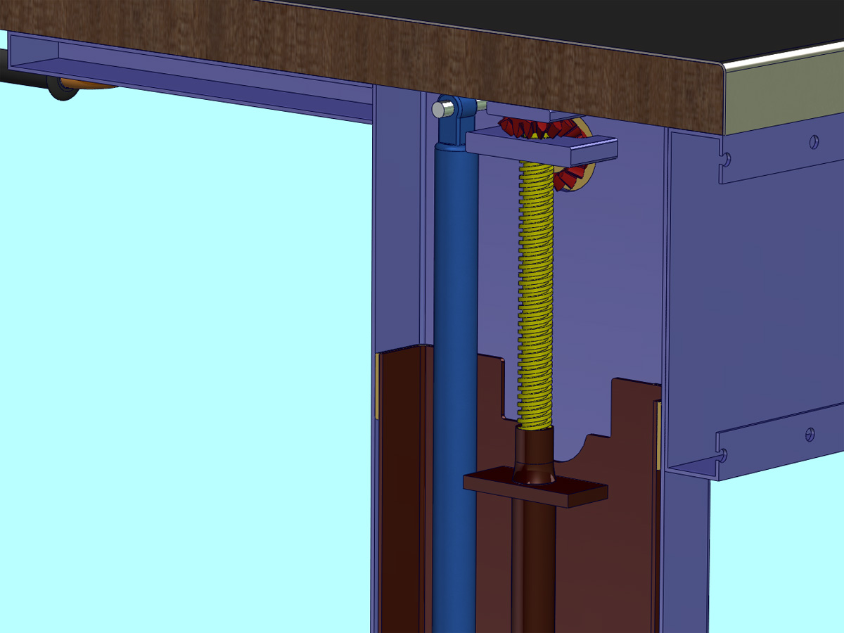 升降式工作台 3D模型SolidWorks三维设计图