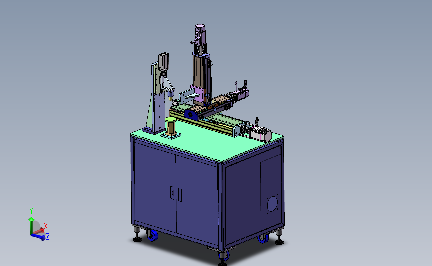 三轴焊接机 3D模型SolidWorks三维设计图