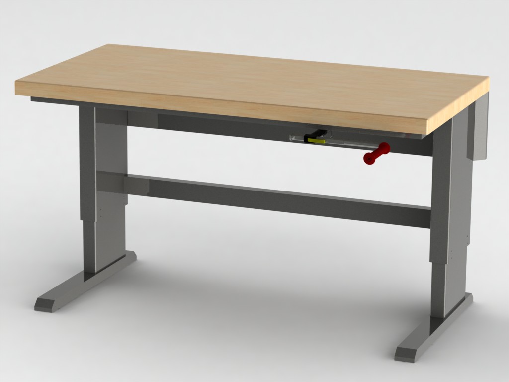 升降式工作台 3D模型SolidWorks三维设计图