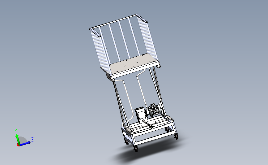升降机构 3D模型SolidWorks三维设计图
