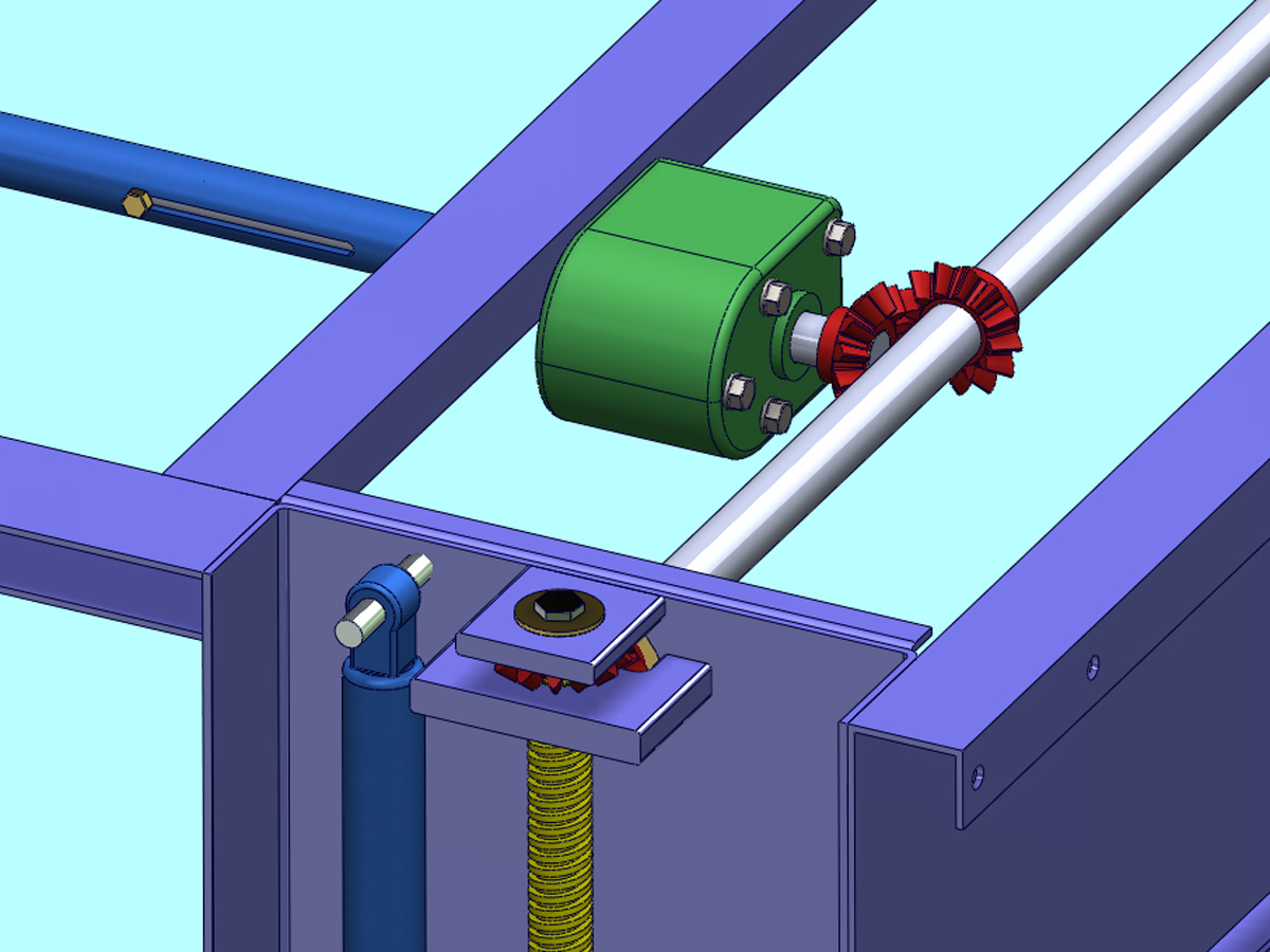 升降式工作台 3D模型SolidWorks三维设计图