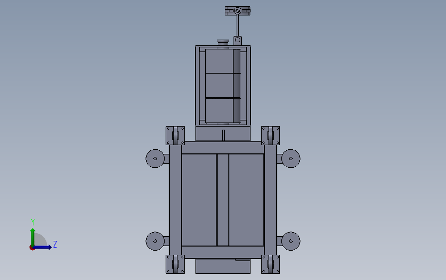 实验室用小型单螺杆挤出机 3D模型SolidWorks三维设计图