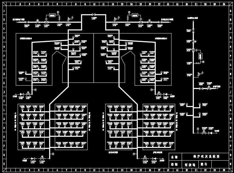 电厂600MW机组的锅炉系统图