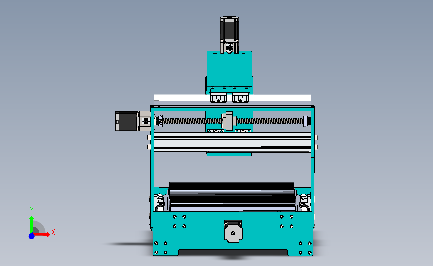 三轴CNCsw2016模型 3D模型SolidWorks三维设计图