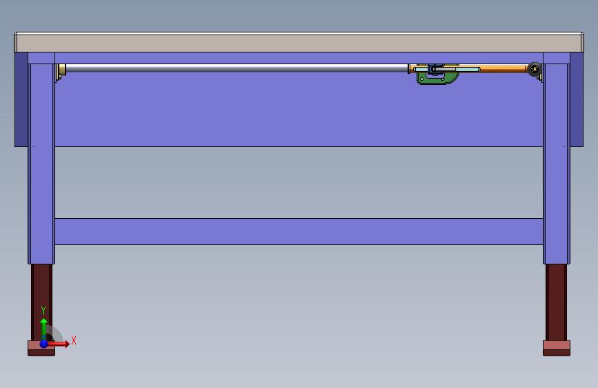 升降式工作台 3D模型SolidWorks三维设计图