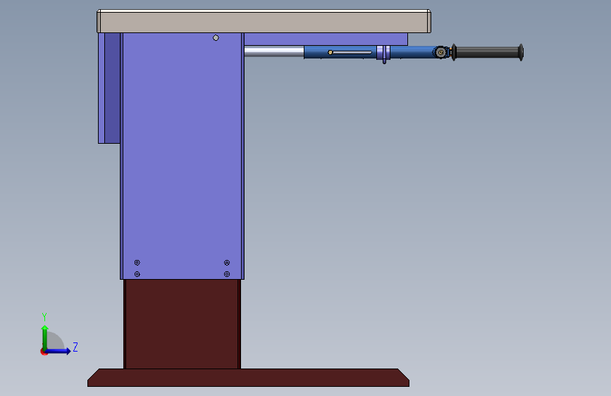 升降式工作台 3D模型SolidWorks三维设计图
