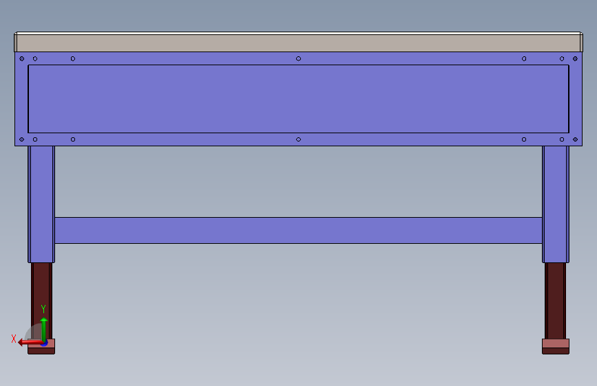 升降式工作台 3D模型SolidWorks三维设计图