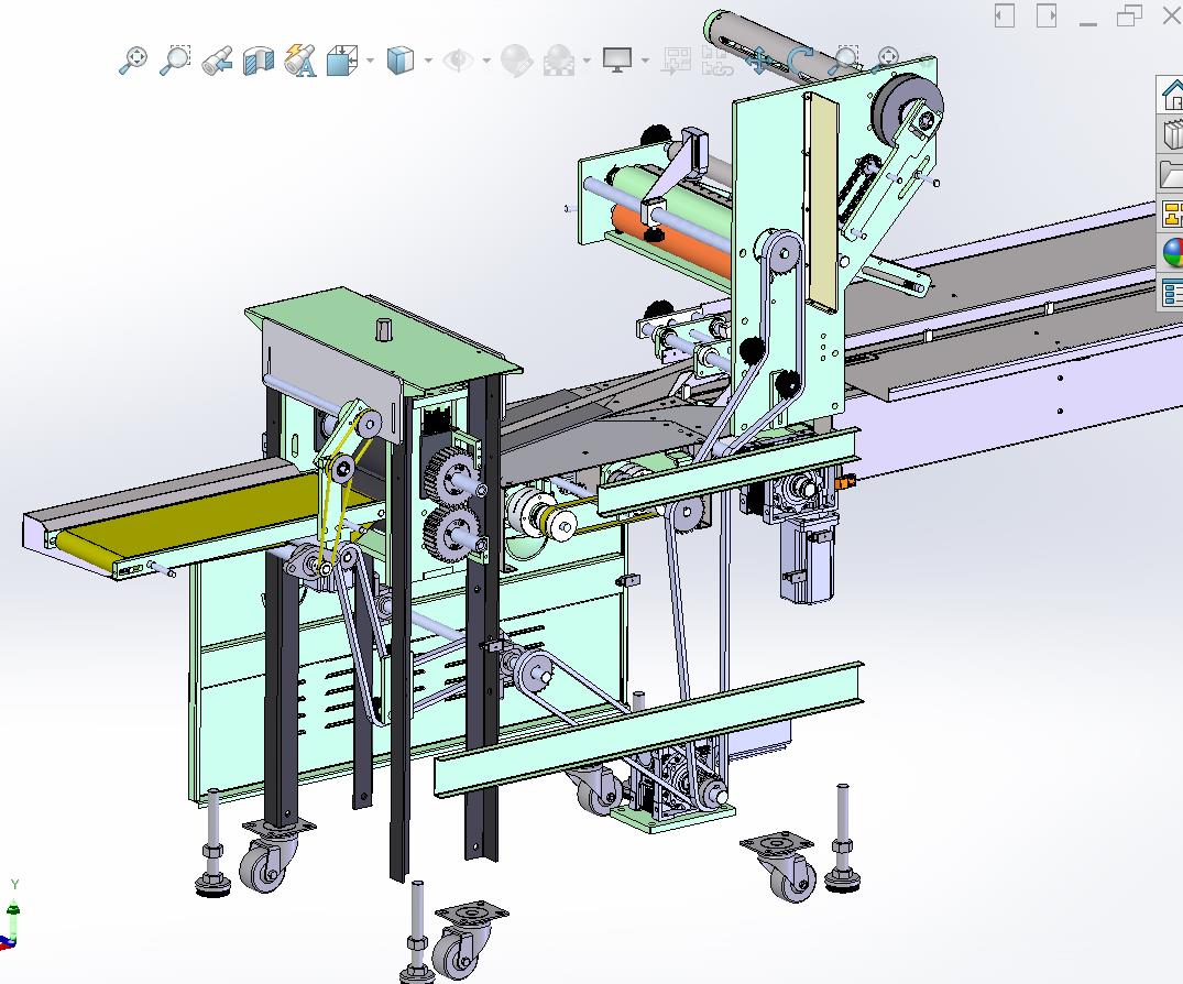 自动热封裁断真是包装机-链条间歇输送-单驱多联动