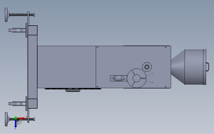 实验室用小型单螺杆挤出机 3D模型SolidWorks三维设计图