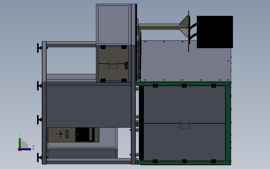 三坐标测量机 3D模型SolidWorks三维设计图