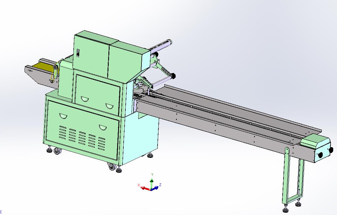 自动热封裁断真是包装机-链条间歇输送-单驱多联动