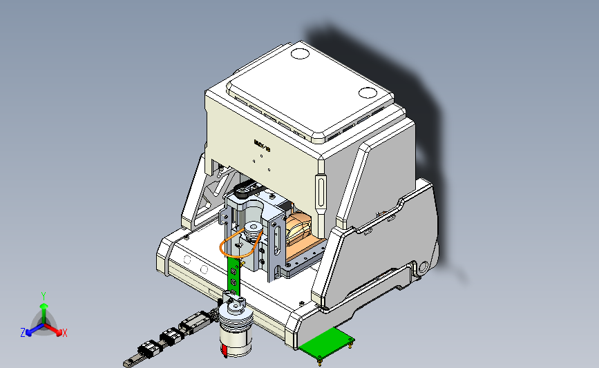三轴台式数控加工铣床 3D模型SolidWorks三维设计图