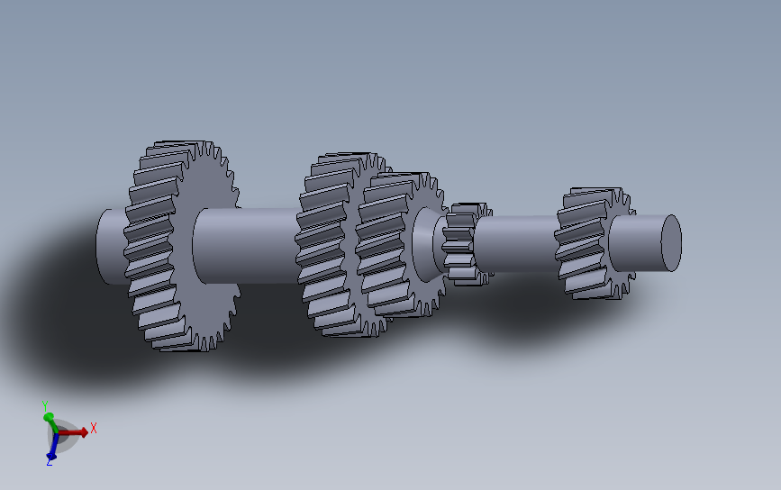 手动变速器（装配体+零部件） 3D模型SolidWorks三维设计图