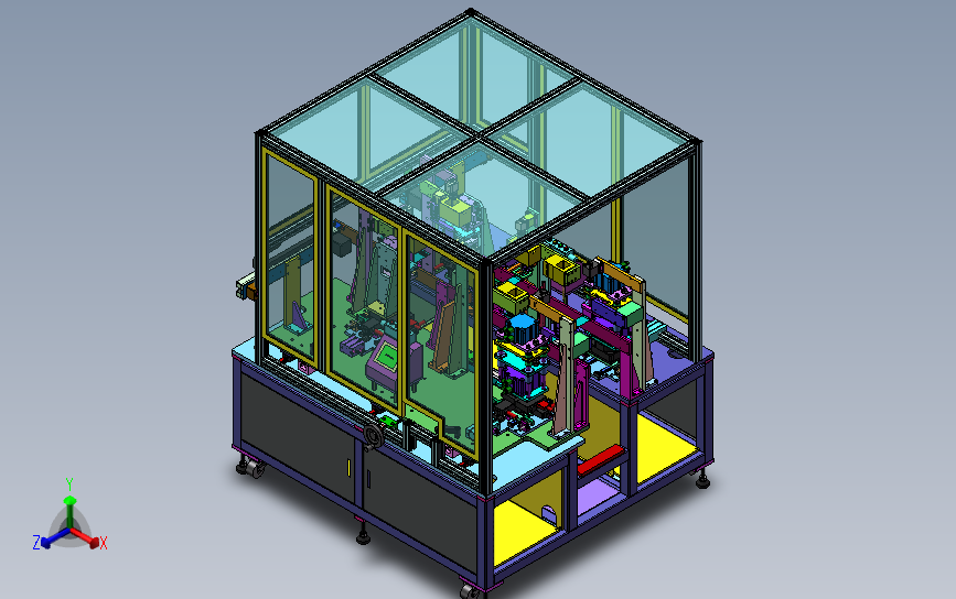 手机FFC冲裁检测机（FFC软排线冲切机及CCD视觉检测设备） 3D模型SolidWorks三维设计图