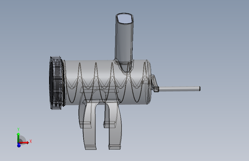 绞肉机 3D模型SolidWorks三维设计图