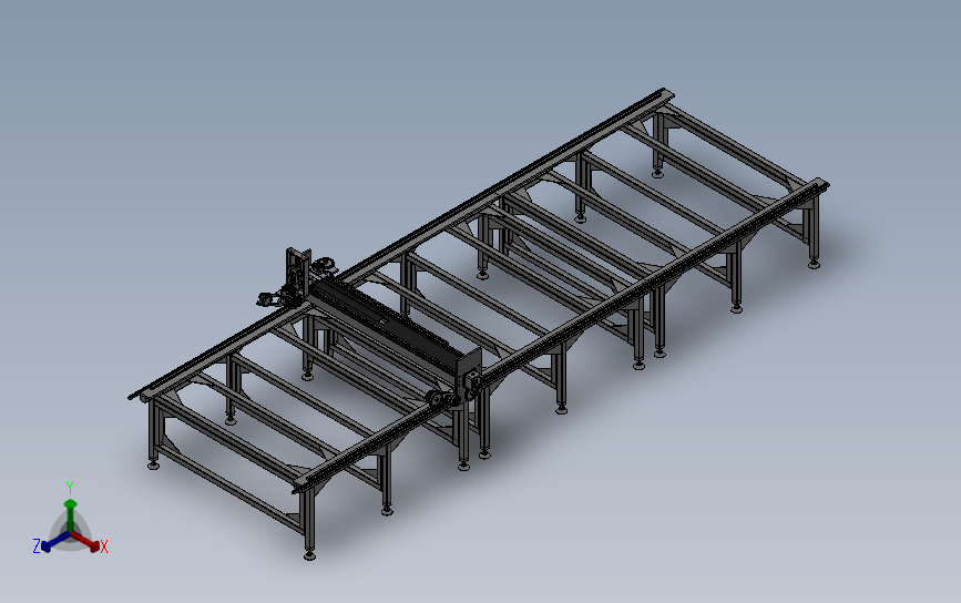 数控服装裁床机械soildworks2011.3D模型SolidWorks三维设计图