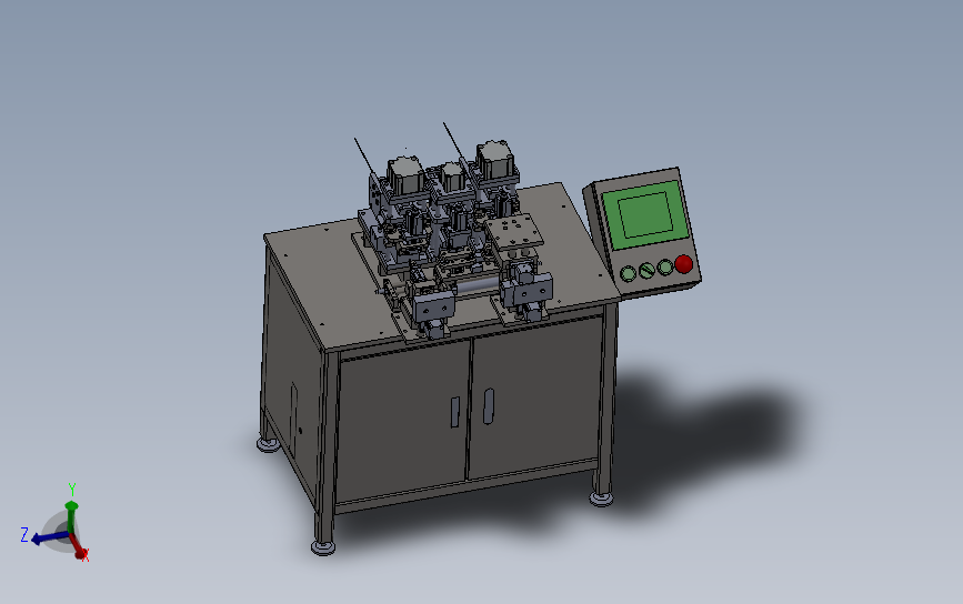 手工链扣链机 3D模型SolidWorks三维设计图