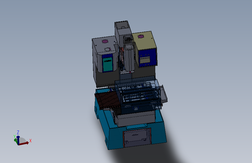 数控雕刻机3D模型SolidWorks三维设计图