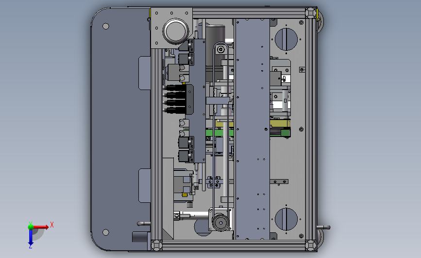绝缘胶膜贴付机(自动贴附机 贴膜机)3D模型SolidWorks三维设计图