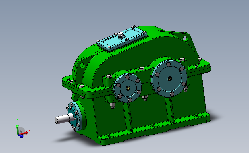 可叠加减速箱 变速器（二套） 3D模型SolidWorks三维设计图 Inventor设计