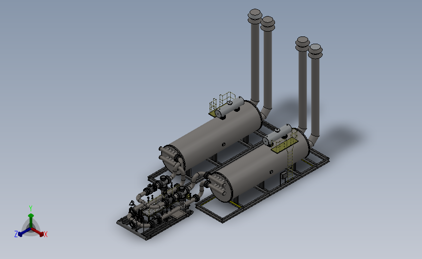 可控热流管道加热装置3D模型SolidWorks三维设计图