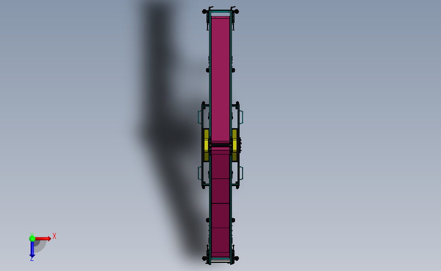 可调节带式输送机 3D模型SolidWorks三维设计图