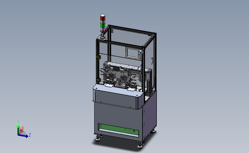 绝缘胶膜贴付机（自动贴附机 贴膜机）3D模型SolidWorks三维设计图
