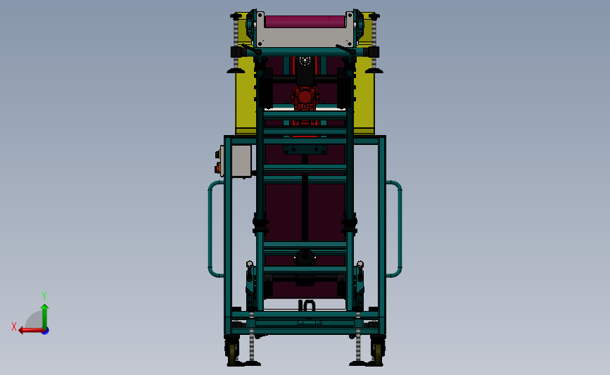 可调节带式输送机 3D模型SolidWorks三维设计图