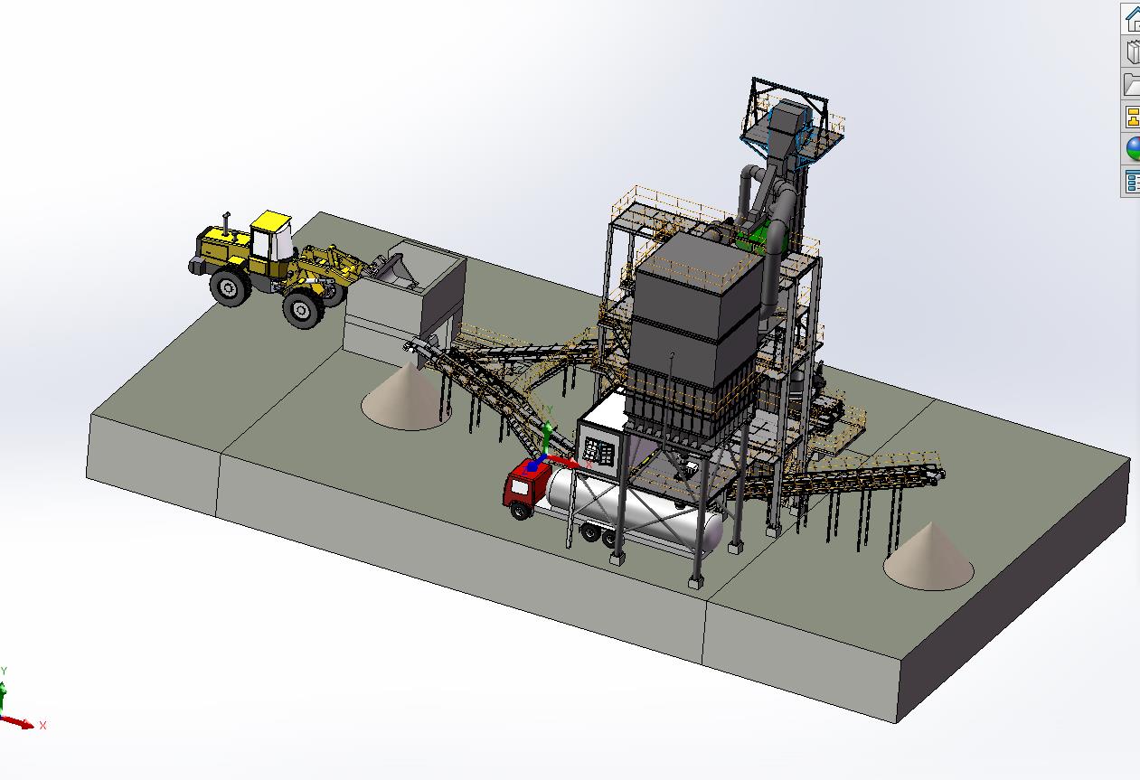 砂石提升打磨分级筛选生产线