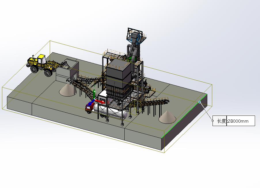 砂石提升打磨分级筛选生产线