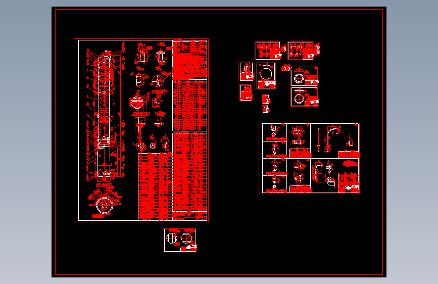 DN2400-2800(H=28200)脱苯塔全套CAD图纸--138410--80