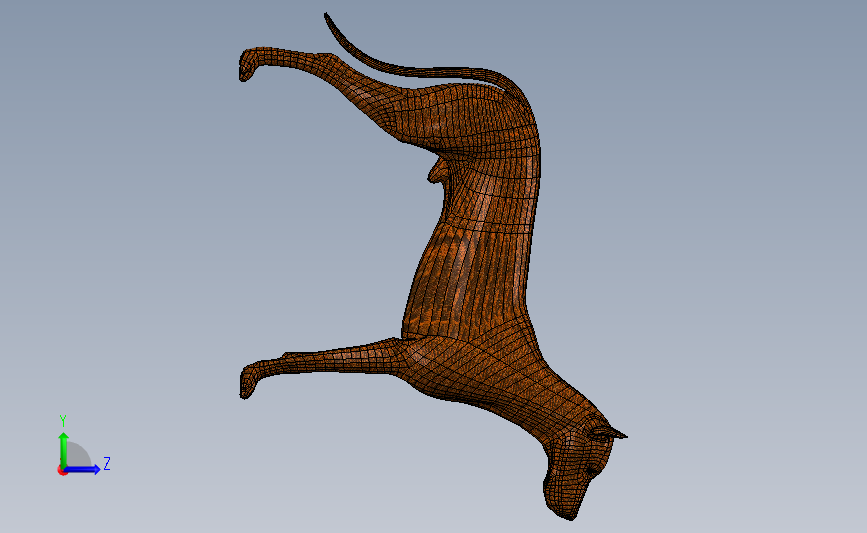 狼狗 3D模型SolidWorks三维设计图