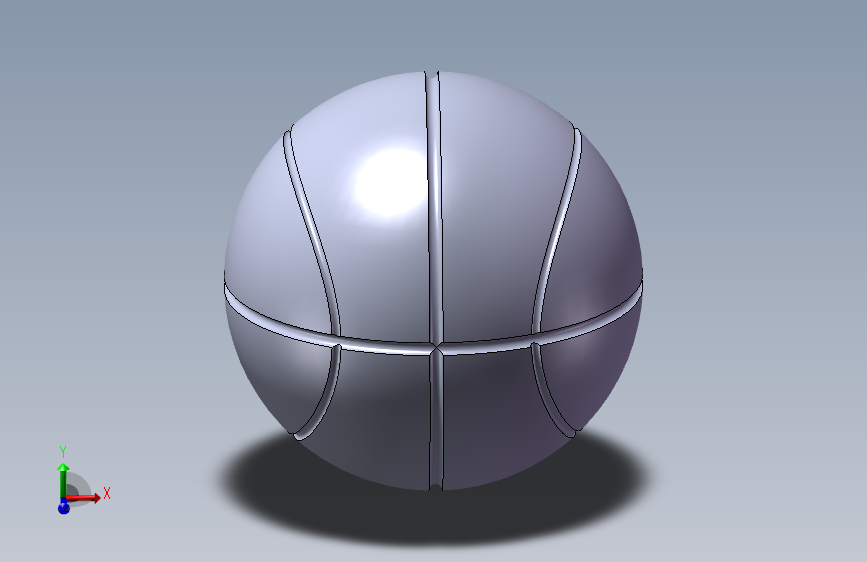 篮球(视频教程+Sldprt源文件) 视频教程SolidWorks三维设计图