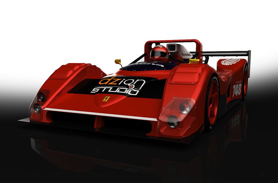 经典法拉利赛车 3D模型SolidWorks三维设计图
