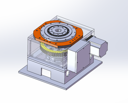 蜗轮蜗杆旋转底座