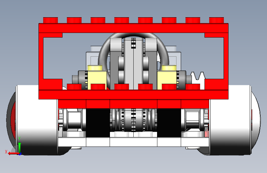乐高四轮玩具车 3D模型SolidWorks三维设计图
