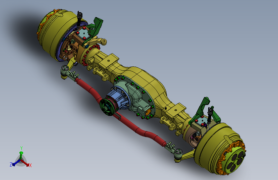 汽车后桥传动轴（含内部结构）