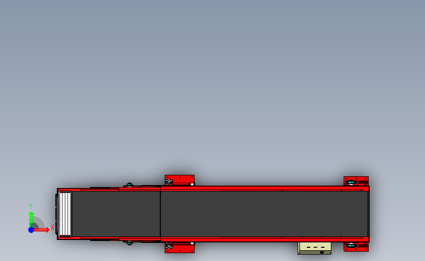 快速伸缩式皮带机 装车卸货皮带机 3D模型SolidWorks三维设计图