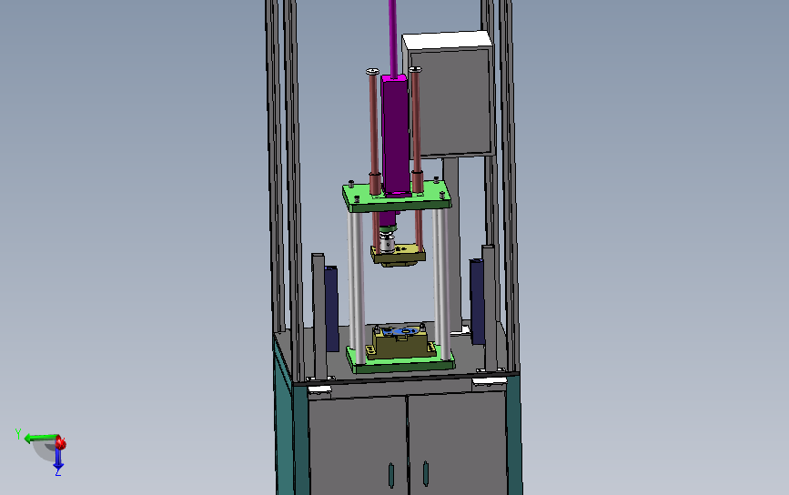 扩管油压机3D图（含详细的工程图） 3D模型SolidWorks三维设计图