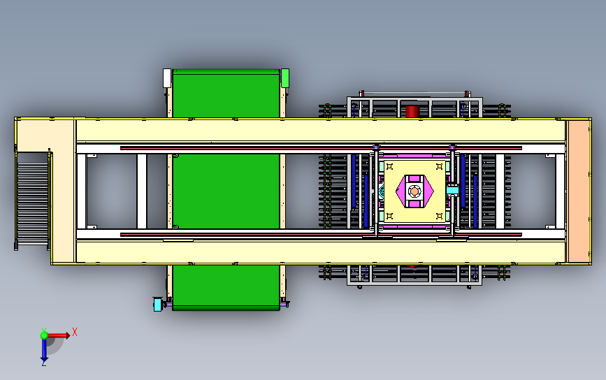 龙门式码坯机全套三维模型 3D模型SolidWorks三维设计图