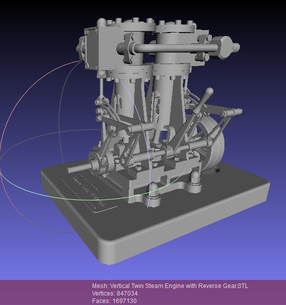 立式双缸发动机 3D模型SolidWorks三维设计图