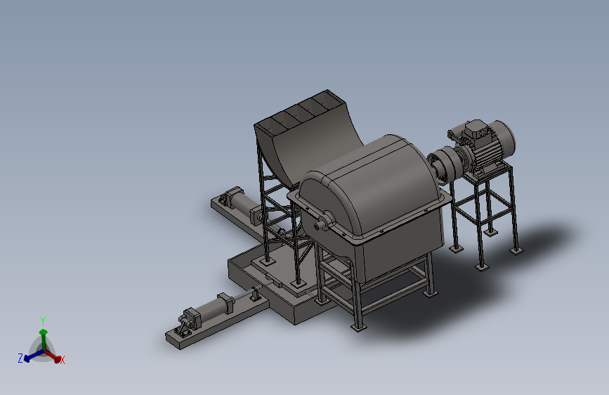 零件运输系统设备3D模型SolidWorks三维设计图