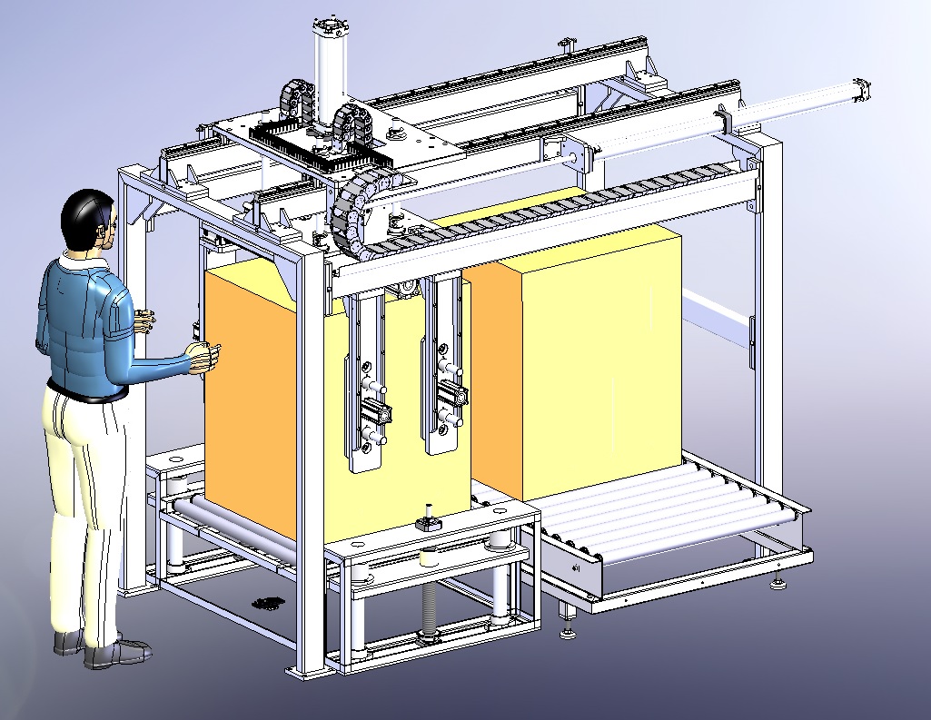 龙门移载机 3D模型SolidWorks ProE Creo三维设计图