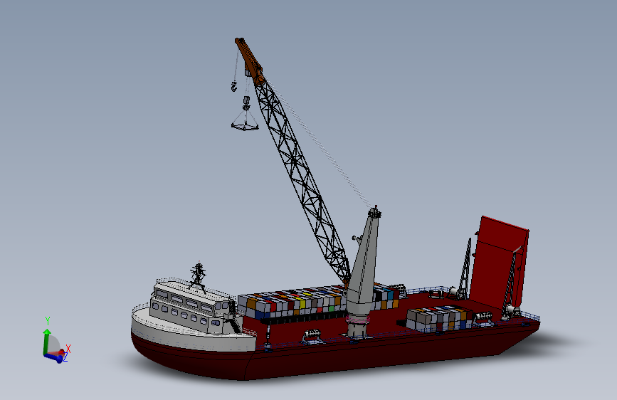 龙门式机器人设计模型 3D模型SolidWorks三维设计图